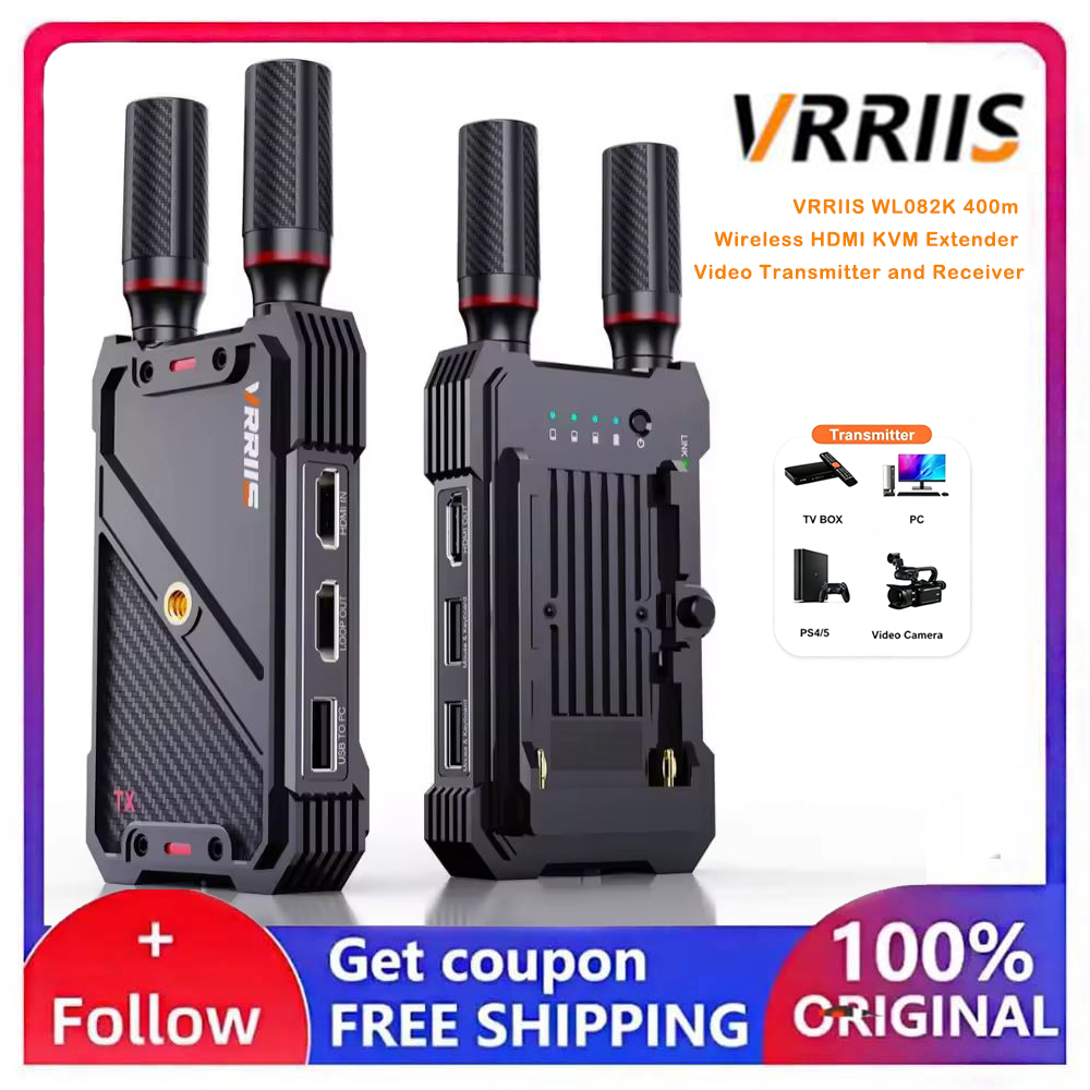 Laptop External Accessories - VRRIIS WL082K 400M Wireless HDMI KVM