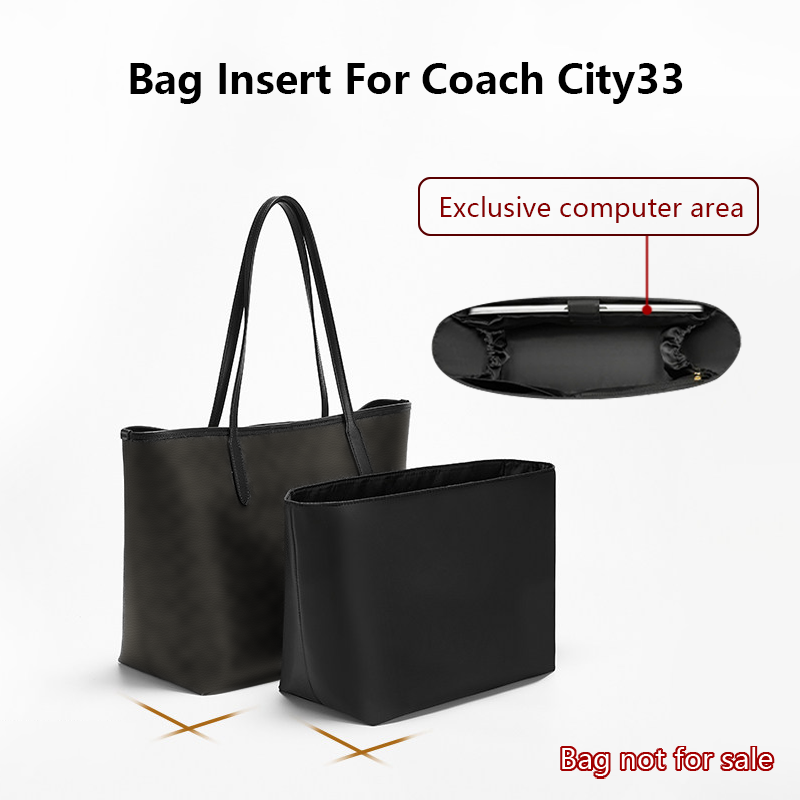 Laptop Accessories Pouch - Nylon Bag Insert for Coach City33