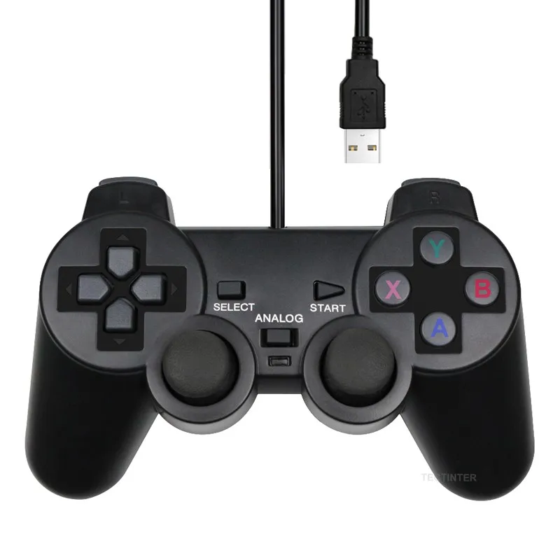 Laptop Accessories For Programmers - Wired USB PC Gaming Joystick Gamepad