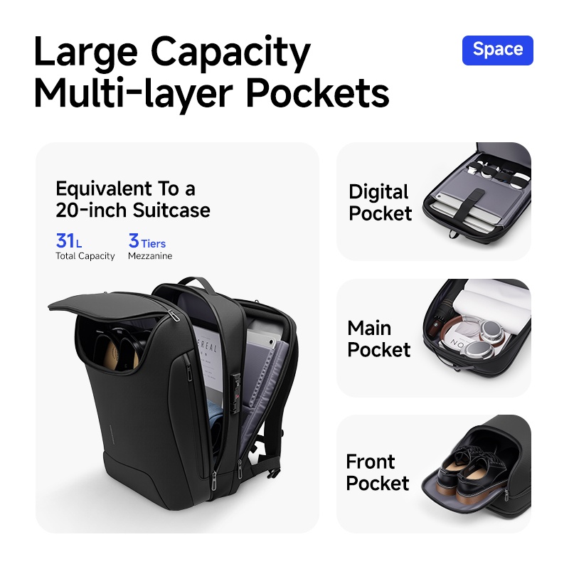 MARK RYDEN 31L Smart Men's Bac - огляд і ціна Laptop Accessories Box