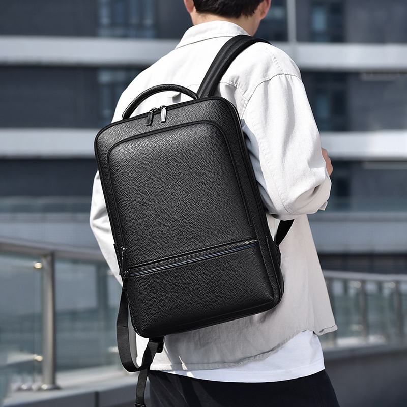 PU Leather Men's Backpack USB  - огляд і ціна Laptop Accessories Box