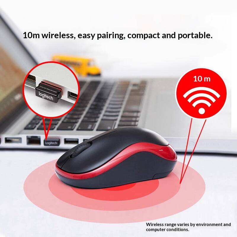 Logitech M185 Wireless Mouse P - огляд і ціна Laptop Accessories Officeworks