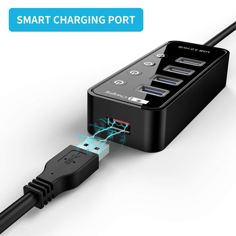 USB HUB 3.0 4 7 Port Smart Pho - огляд і ціна Laptop Accessories For Programmers