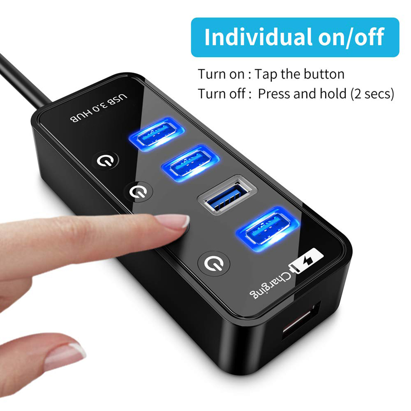 USB HUB 3.0 4 7 Port Smart Pho - огляд і ціна Laptop Accessories For Programmers