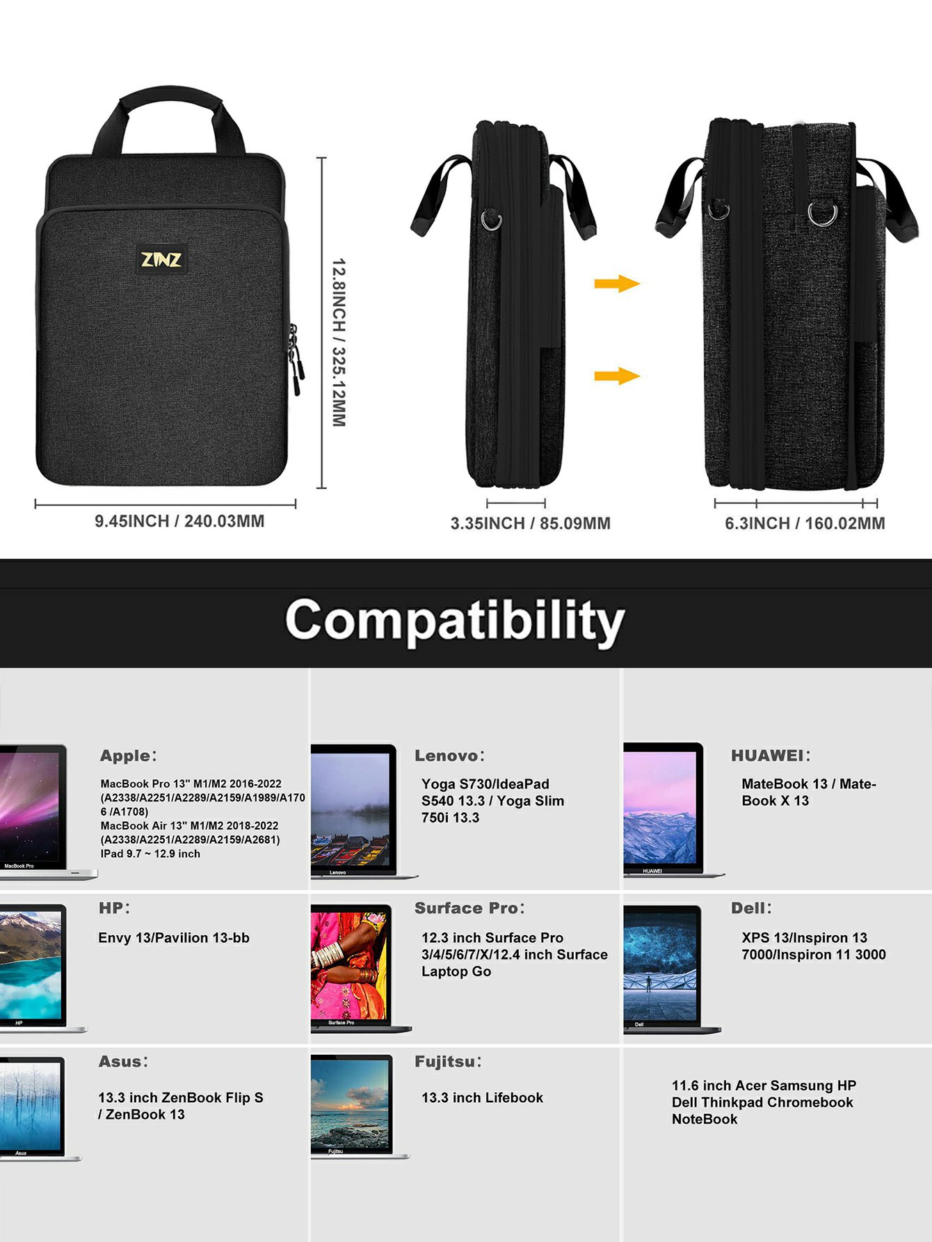 12.9-13 inch Laptop Shoulder B - огляд і ціна Laptop Accessories Box