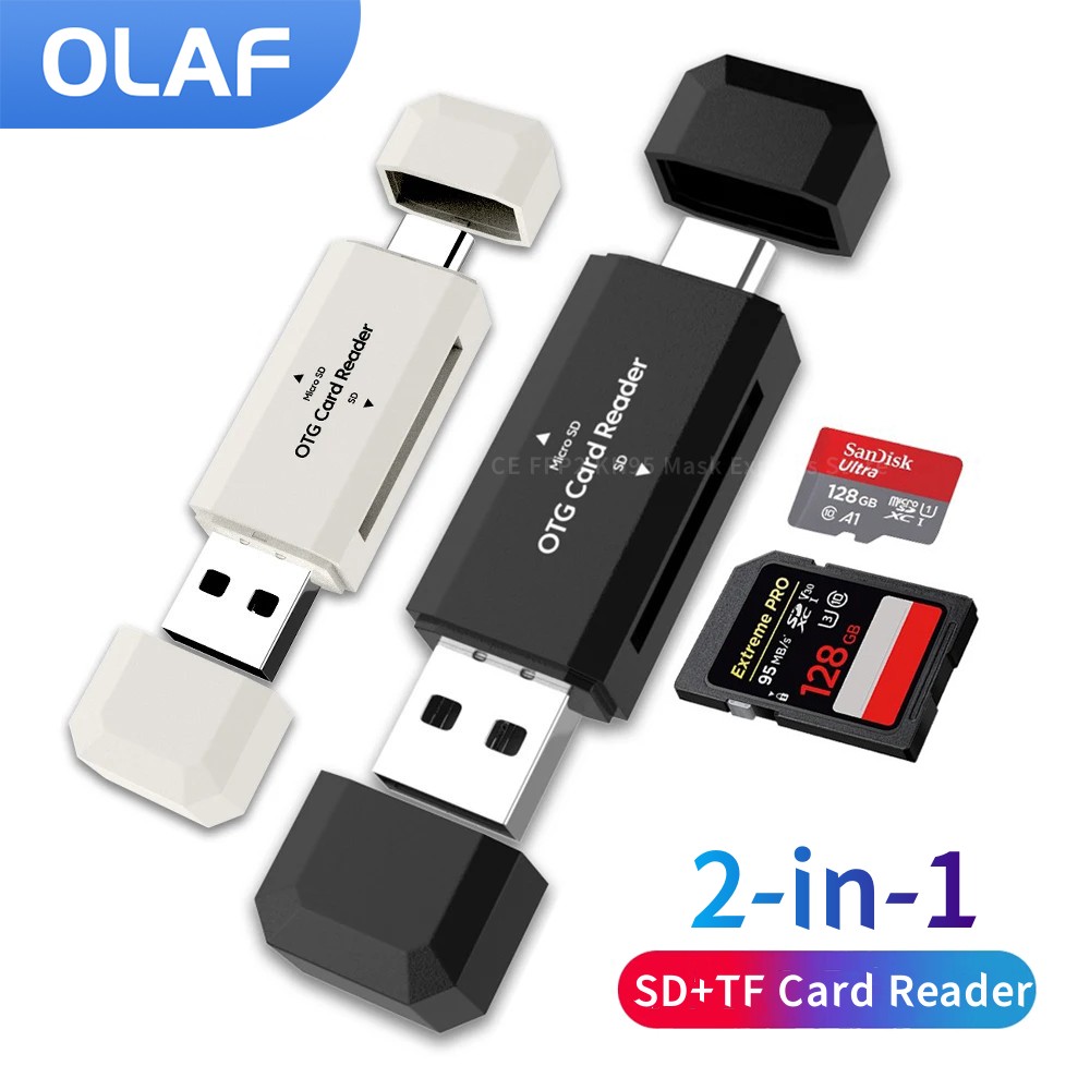 2 in 1 Type C SD TF Card Reade - огляд і ціна Laptop Accessories For Programmers
