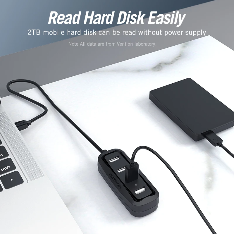 Vention USB 2.0 HUB 4 Port wit - огляд і ціна Laptop Accessories Box