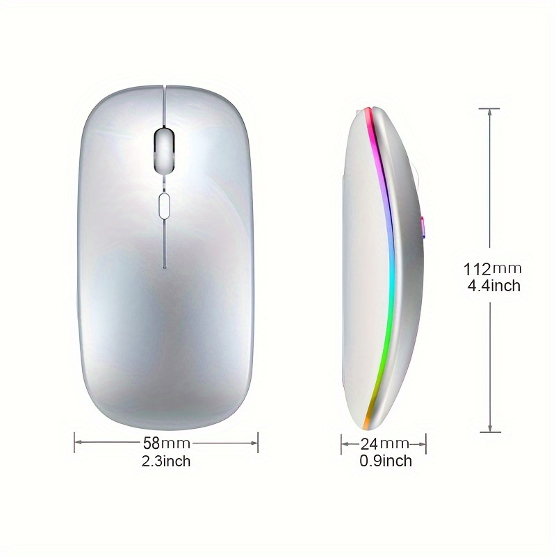 Wireless Mouse RGB Rechargeabl - огляд і ціна Laptop External Accessories