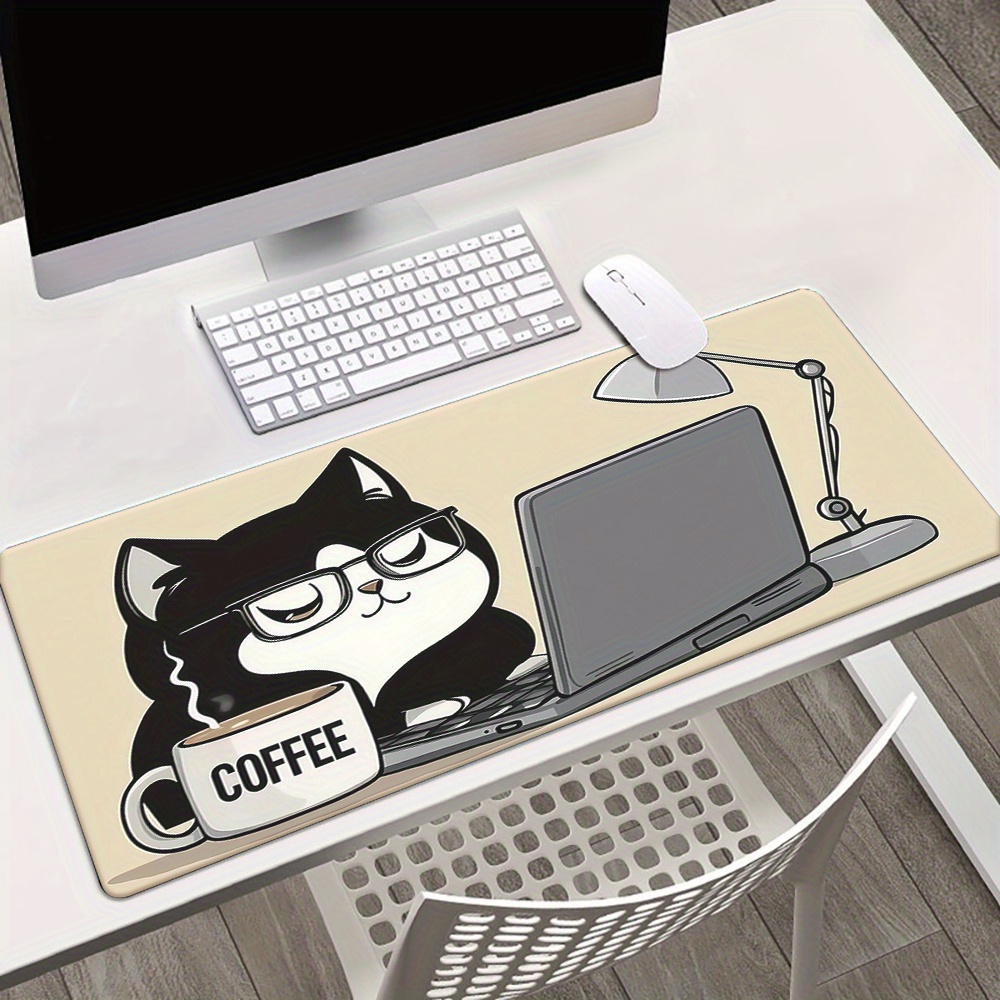 Cute Coffee Cat Working On Lap - огляд і ціна Laptop Accessories Officeworks