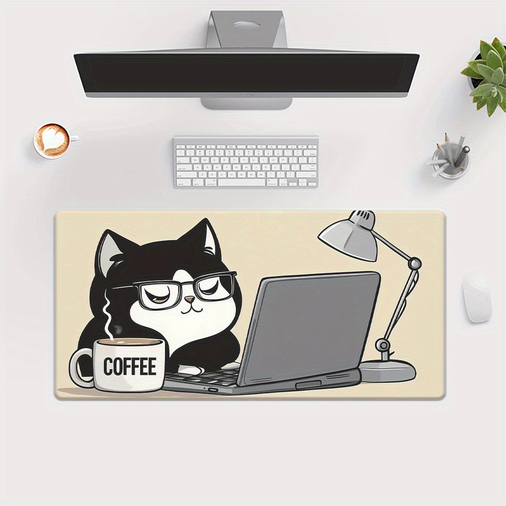 Cute Coffee Cat Working On Lap - огляд і ціна Laptop Accessories Officeworks