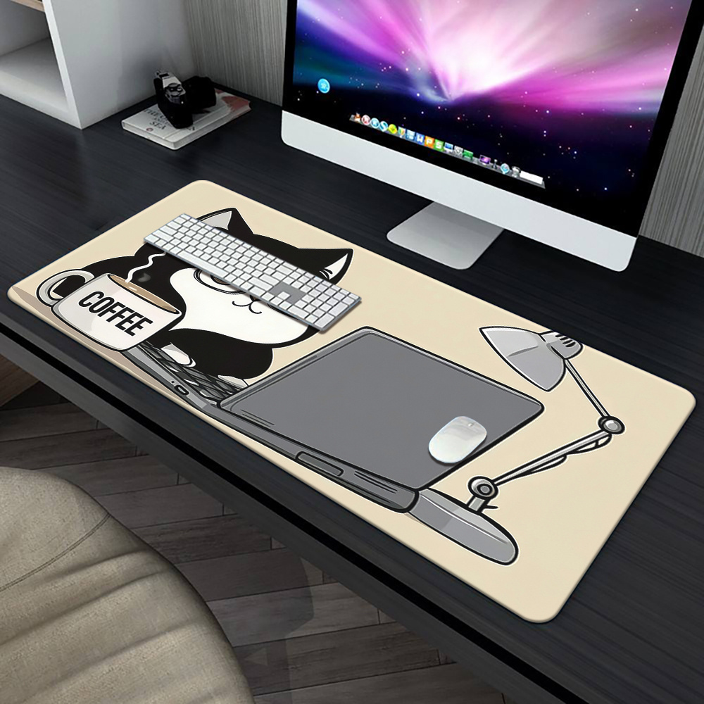 Cute Coffee Cat Working On Lap - огляд і ціна Laptop Accessories Officeworks