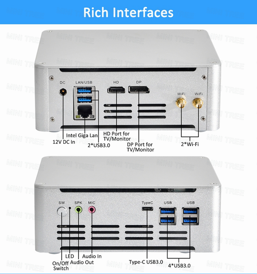 Win11 Mini PC Cube 13Th Gen Co - огляд і ціна Intel Cpu Core I7