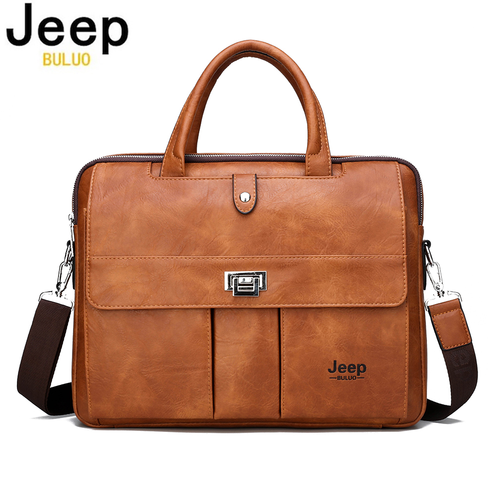 Jeep Buluo Men's Leather Brief - огляд і ціна Laptop Accessories Box