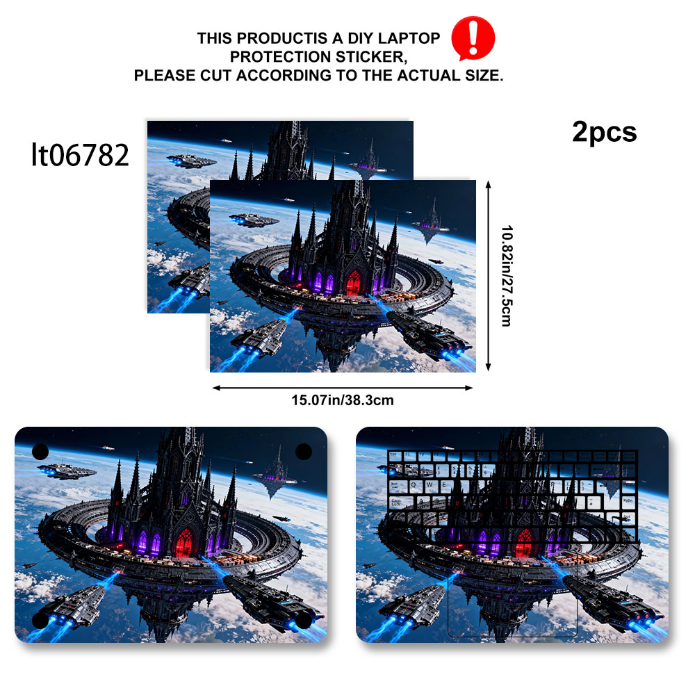 2PCS Futuristic City Laptop De - огляд і ціна Laptop Accessories Msi