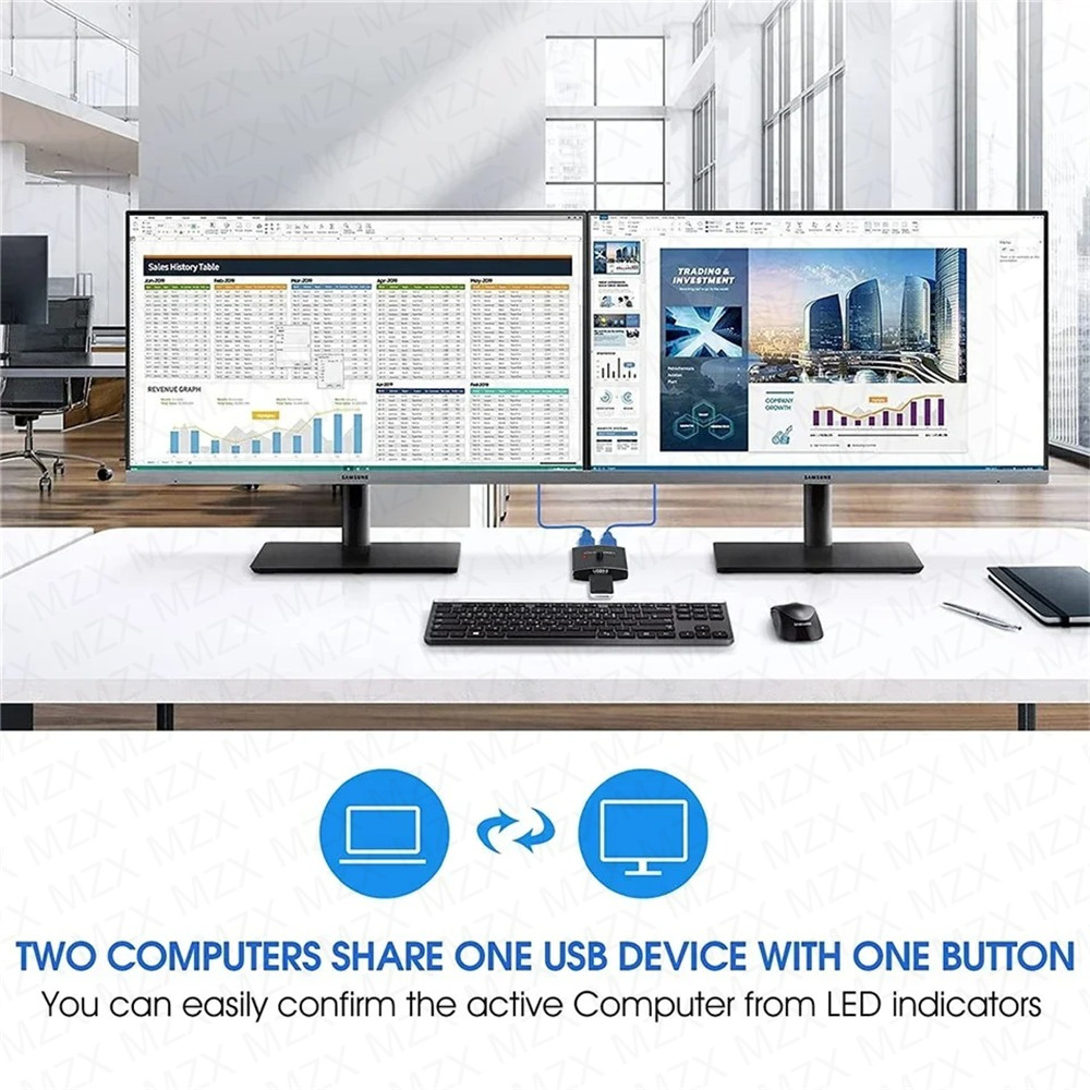 MZX Two-Way USB 3.0 Switch KM  - огляд і ціна Laptop Accessories For Programmers