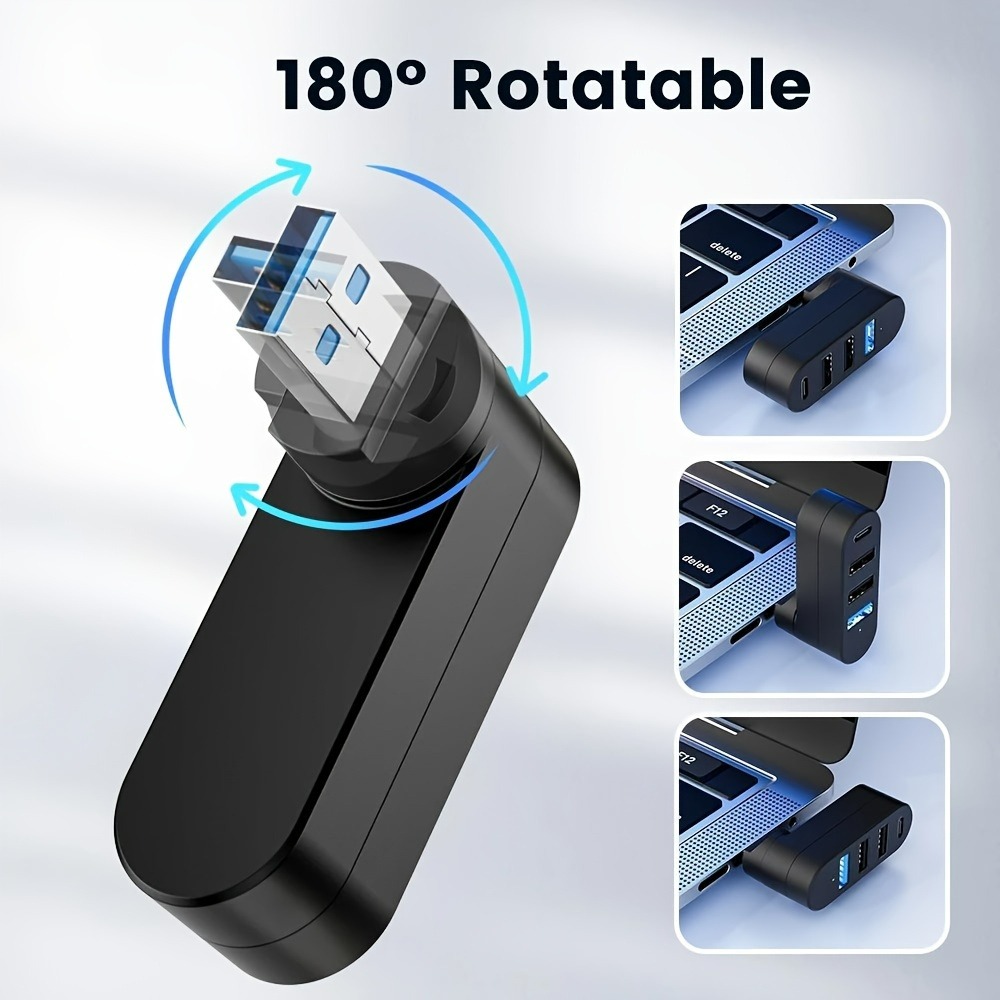 Mini Splitter 4 Ports USB Hub  - огляд і ціна Laptop Accessories For Programmers