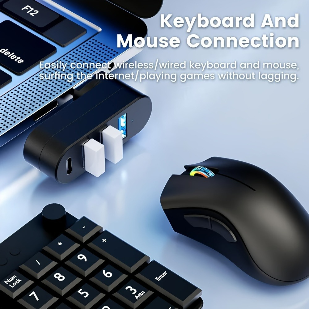 Mini Splitter 4 Ports USB Hub  - огляд і ціна Laptop Accessories For Programmers